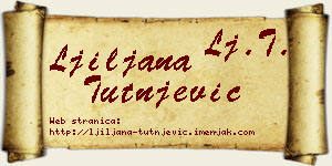 Ljiljana Tutnjević vizit kartica